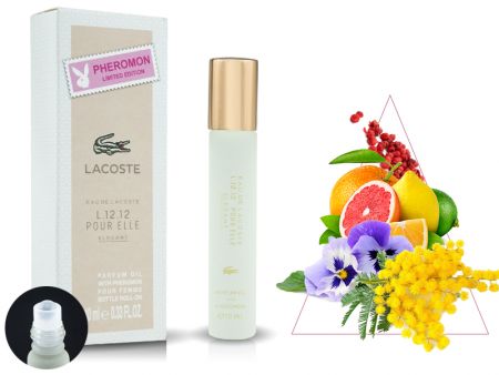 Духи с феромонами (масляные) Lacoste L.12.12 Pour Elle Elegant, 10 ml