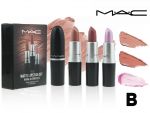 Набор кремовых помад MAC (увлажнение), 3 шт., ТОН B ( Качество ЛЮКС )