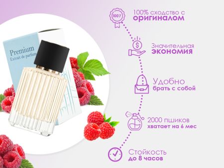Духи Малиновый сок, 30 ml (сходство с ароматом 100%)