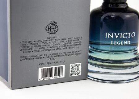Fragrance World Invicto Legend, Edp, 100 ml (ОАЭ ОРИГИНАЛ)