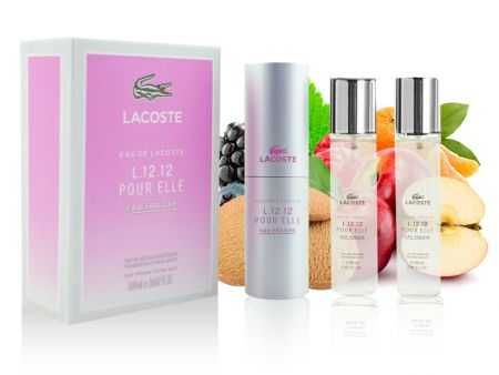 LACOSTE L.12.12 EAU FRAICHE POUR ELLE, Edp, 3x20 ml (жен)