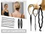 Набор для создания причесок и плетения кос HanBanShiPin, 2 петли, твистер, невидимки и заколки