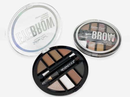 Палетка теней для бровей и глаз Seven Cool EyeBrow, 6 г, тон 01