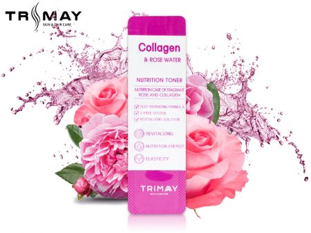 Пробник Тонера успокаивающего с прованской Розой и Коллагеном Trimay, 1 ml