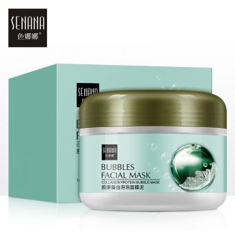 Senana Пузырьковая очищающая маска с Коллагеном Bubbles Facial Mask (0264), 100 г