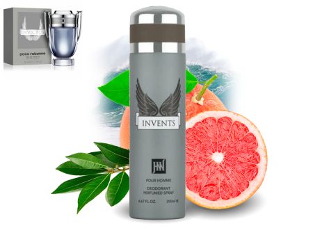 Спрей-парфюм для мужчин Jackwins Invents, 200 ml