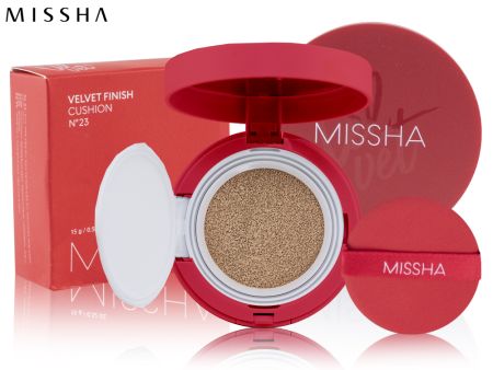 Тональный кушон для лица Missha Velvet Finish, 15 г, Тон 23
