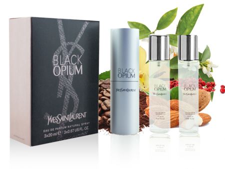 YVES SAINT LAURENT BLACK OPIUM, Edp, 3x20 ml (жен)